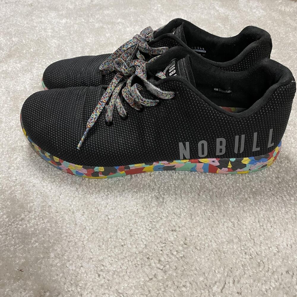NOBULL Trainer Shoes Mens Sz 12 Black SuperFabric Low Top Athletic Sneakers